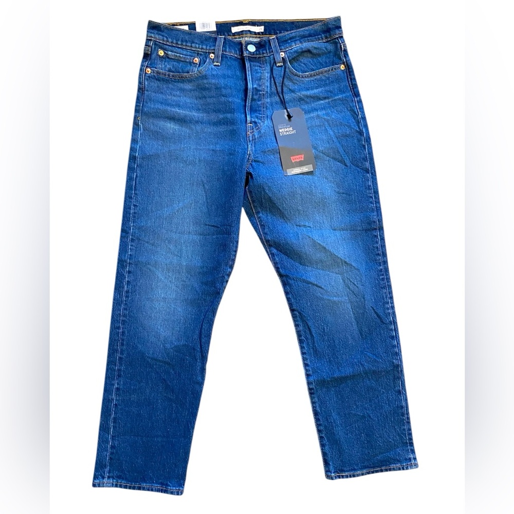 NWT Levi’s Dark Wash Wedgie Straight Leg Jeans - Picture 5 of 11